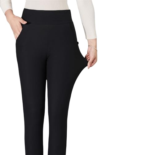 Leggings cálidos de invierno de algodón pantalones largos más terciopelo