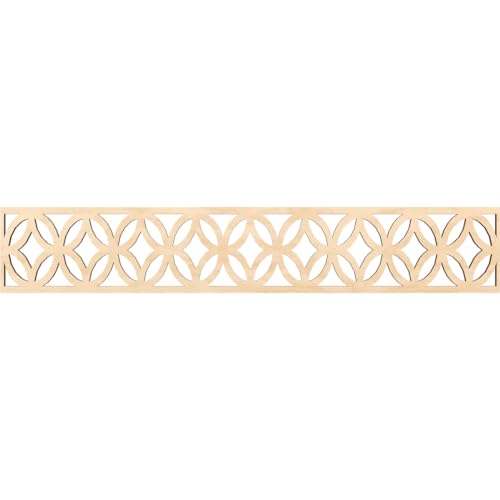 46 5/8"W x 8"H x 3/8"T Crosby Fretwork Moulding, Birch