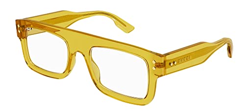 Gucci Montatura GG1085O Yellow 52/21/145 uomo