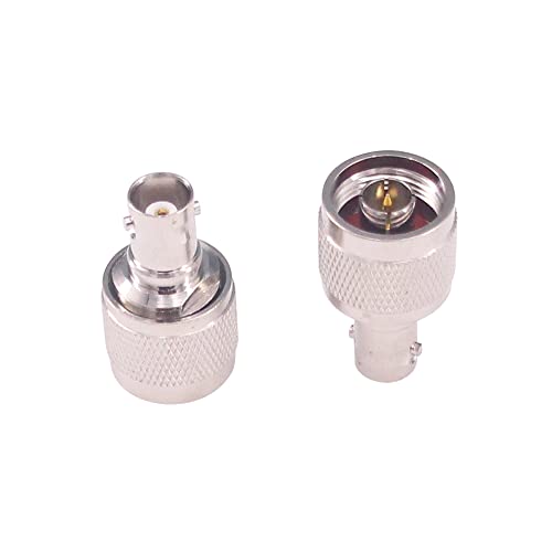Adaptador coaxial N macho a BNC hembra 2 piezas miniatura 2