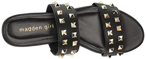 Madden Girl Women's Everett Heeled Sandal, Black Paris, 8 #TOP4