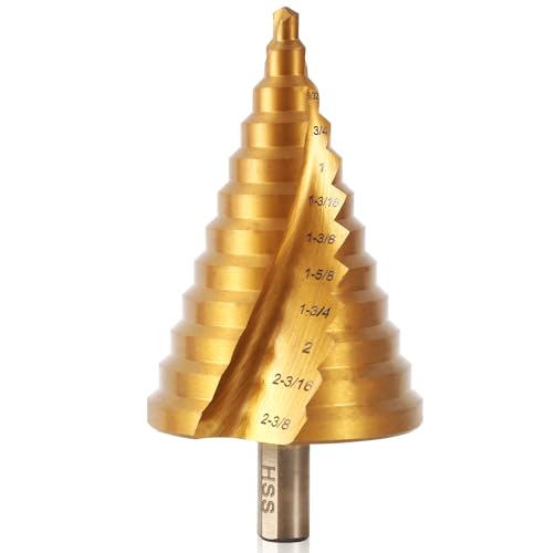 MACXCOIP Step Drill Bit Set, 1/4