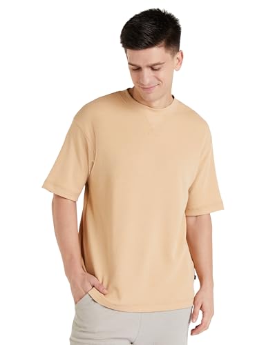 Image of Amazon Brand - Symbol Men's Cotton Blend Oversized Fit T-Shirt