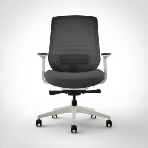 Image of Model 11 Ergonomic Chair | Italian Donati Tilt, Breathable Mesh, Seat Depth, Lumbar & Tension Adjustment | Adjustable Armrests & WFH Chair | Contrast | Nylon | 7-Year Warranty