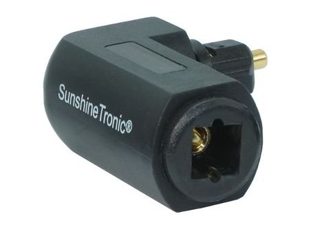 SunshineTronic Cavo Ottico Digitale Toslink 2.5 M – Alloggiamento In Alluminio, Supporta 24bit/96kHz