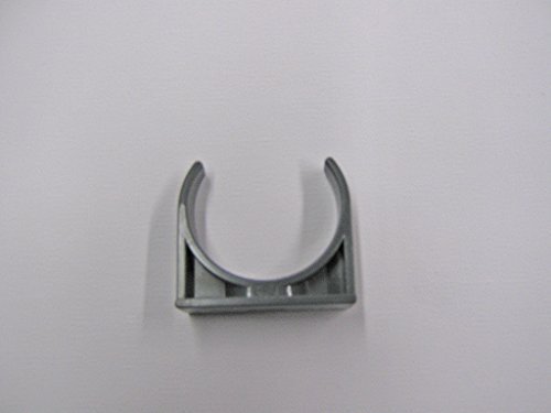 Preisvergleich Produktbild Osaga 10 Stück PVC-Rohrklemme 32 mm, Rohschelle, Rohrhalterung, Rohrbefestigung, Rohrclip