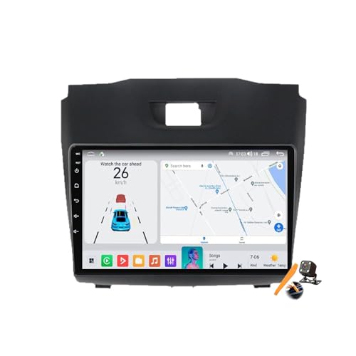 Mise à niveau GPS D-Max 2015-2018 pour remplacer l'ancien autoradio par un écran tactile 9''