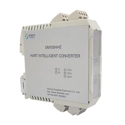 SM100-HHE Series HART Intelligent Transmitter, RS485 to HART Protocol Converter, MODBUS-RTU Support, 1/2/4 Channels Isolated, for HART Smart Instruments, 12-24V DC (4-Channel, Dual RS485)