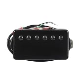 FLEOR Humbucker przetworniki z podwójną cewką, przetworniki na szyję i mostek, ceramiczny magnes kompatybilny z gitarą elektryczną w stylu LP, zamiennik, czarny