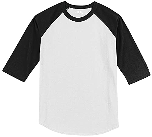 Joe's USA Youth Baseball Shirts - 3/4 Sleeve Baseball T-Shirts-Youth Sizes XS - XL