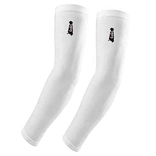 Housse de protection UV bras girafe noir et blanc pour le cyclisme et le running