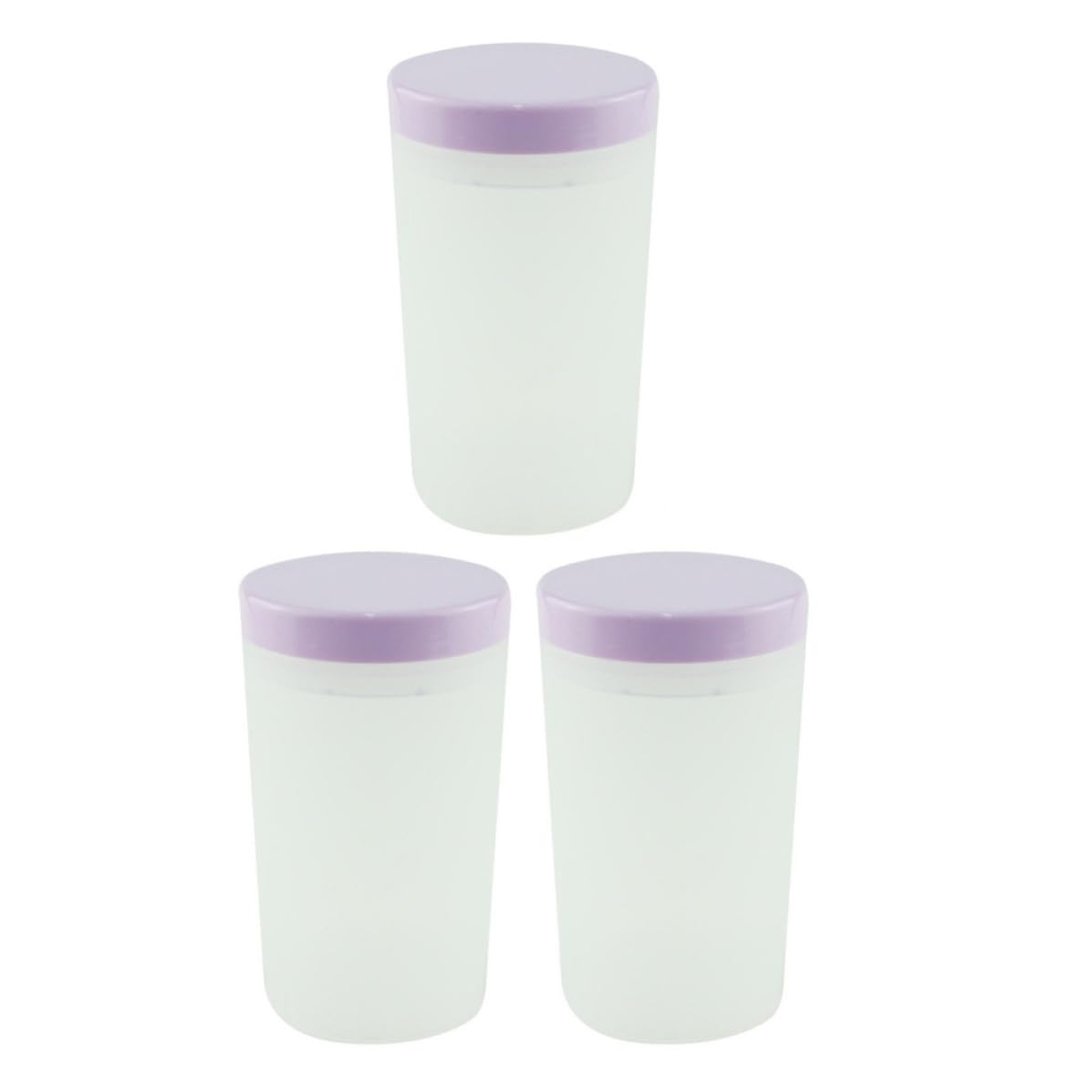 3pcs Nail Brush Cleaner Cup Holder, Plastic White Pen Washing Cup