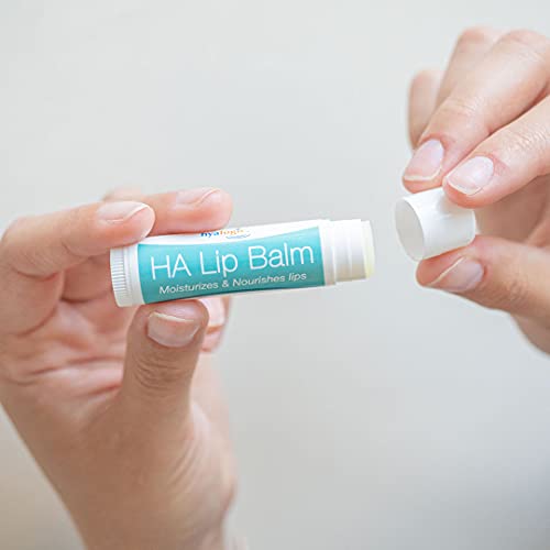 Hyalogic Hydrating Lip Plumping Balm W/Hyaluronic Acid | Dry Lips | Natural Moisturizing Lip Balm | Gluten & Fragrance Free, Unflavored (0.15Oz) 4.25G #TOP1