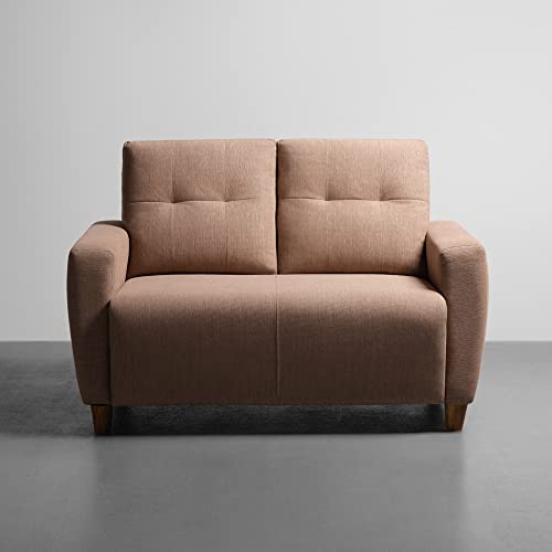 Image of Sleepyhead Yolo Designed by Duroflex - 2 Seater Sofa |Premium Fabric, Plush 3 Layer Cushioning |Modern Buttonless Tufted & Anti-Sag Comfort |Stylish & Durable |3 Years Warranty - Coco Brown