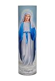 Lady of Miracles - Vela LED de oración sin llama devoción, tiene temporizador de 6 horas para más horas de disfrute y devoción. Dimensiones