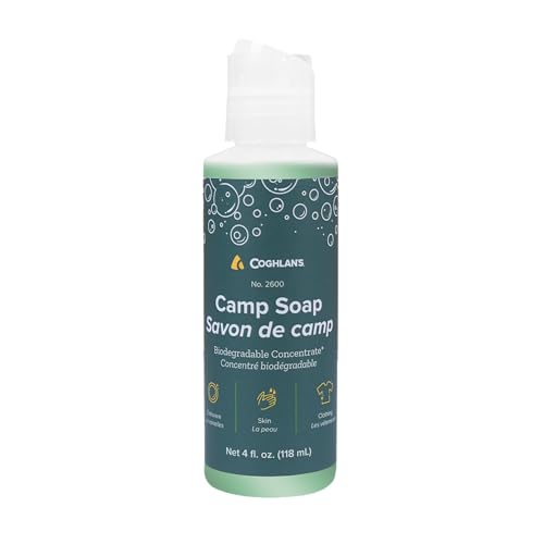 Savon de camping biodégradable Coghlan's sans parfum en flacon de 118 ml