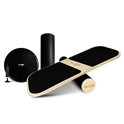 Photo 1 of Yes4All Premium Balance Board Trainer with Adjustable Stoppers - 3 Different Distance Options 11