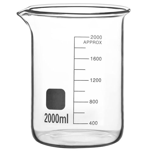 Bécher maison et laboratoire 2000 ml pour vos préparations et cosmétiques DIY