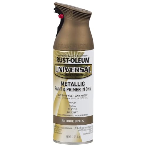 Image of Rust-Oleum Universal All Surface Metallic Spray Paint, Antique Brass