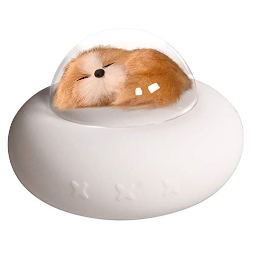 Mobestech Luz Noturna para Crianças Led Luz de Nave Espacial para Cães Lâmpada de Cabeceira Com Cont