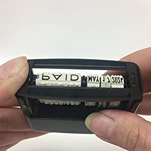 Veltec 4817 Date Stamp With 12 Changeable Messages (Black) #TOP3