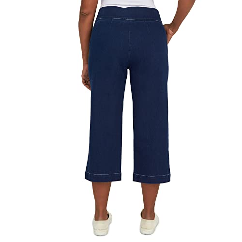 Alfred Dunner Women's Petite Banded Denim Capri2
