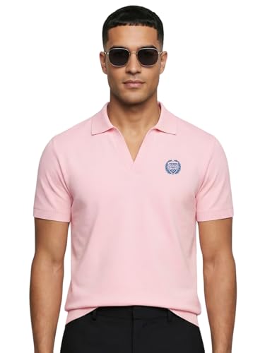 Image of Veirdo Men's Stylish Polo T-Shirt with Chest Pocket Print, Regular Fit Half Sleeve Casual Wear, Solid Summer Fashion for Office, Travel & Outings (S-2XL)