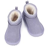Chaleur : les chaussures d'hiver pour garçons et filles, avec leur doublure en fourrure douillette, gardent les pieds des enfants au chaud par temps froid. Les chaussures, d'une épaisseur de 2,5 cm, résistent efficacement au froid du sol en hiver.