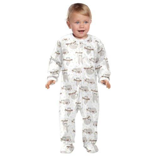 Dussdil Baby One-Piece Footies Newborn Rompers Pajamas Cotton Footed Pjs for Sleep Play Boys Girls3
