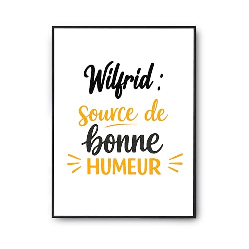 Poster citation source de bonne humeur pour déco salon