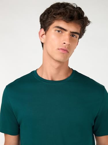 Image of Bewakoof Men's 100% Cotton Solid Regular Fit Half Sleeve Round Neck T-Shirt | Tshirt for Men Cotton| Casual Wear | Street Wear