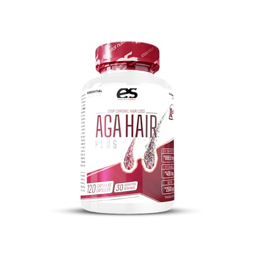 AGA Hair Plus Anticaída Capilar con Saw Palmetto, Biotina y Zinc   120 Cápsulas