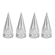 33 Mm X 4 3/4 Spike Lug Nut Covers, ABS -Chrom -Kunststofffaden auf Stachelbahnen Nusskappen für Semi -LKWs, Pack von 20 (20PCS)