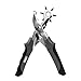 General Tools 73 Heavy Duty Revolving Punch Plier, Leather Hole Punch For Belts, Pet Collars, Handbags, Multi Hole Sizes (inches): 5/64, 3/32, 7/64, 1/8, 5/32, 3/16