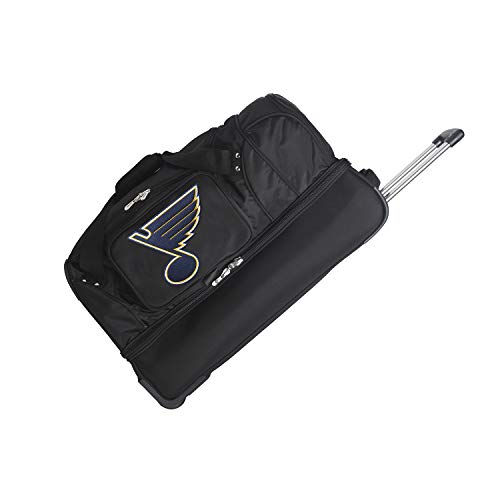 NHL St. Louis Blues Rolling Drop-Bottom Duffel Bag, 27-inches