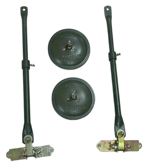 RM EnterpriseS Willys Classic Side Mirror for Truck (Green) Compatible For WILLY