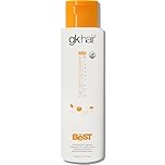 The Best Keratin Hair Treatment By GK HAIR Long Lasting Professional Brazilian Complex Blowout Taming Repairing Straightening Smoothing For Silky Smooth Frizz Free Hair - 100ml