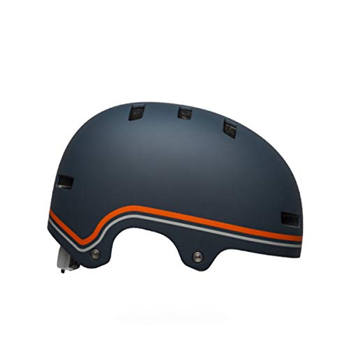 Image of BELL Local Adult BMX Bike Helmet - Classic Matte Slate /Orange (Discontinued), Medium (55-59 cm)