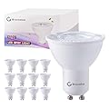 Bravsekai 12-Pack GU10 LED Bulbs, 6000K Cool White, Equivalent to 35W Halogen, 120V Spotlight Bulbs for Shops, Living Rooms, Kitchens, Bathrooms, Bedrooms