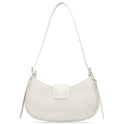 Image of KKXIU Shoulder Bags for Women Retro Vegan Leather Purse | Small Crescent Trendy Clutch | Y2K Underarm Hobo Handbag with Adjustable Strap