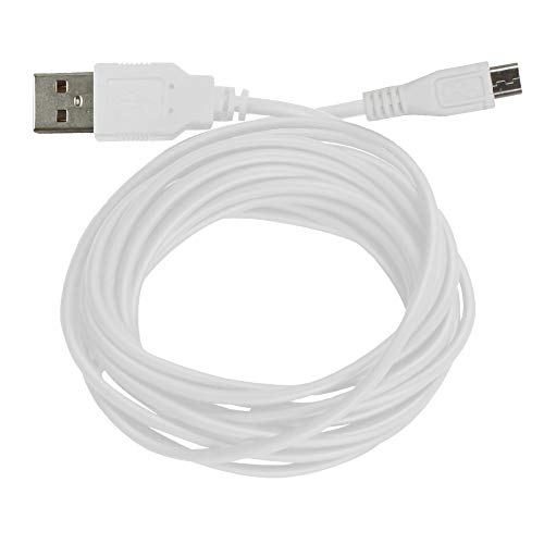 Harper Grove Micro USB Cable, 10FT USB A 2.0 to Micro USB Charger and Sync Cable, White, for BlackBerry Playbook Playbook 4G HP 10 Tablet 2101 10.1 Slate Slate 8 Plus Stream 7 8