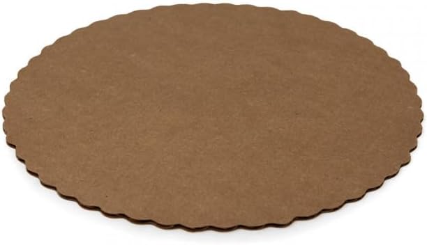 Vineland Packaging Scalloped Cake Circle Gold, 6.25" Diameter | 200/Case
