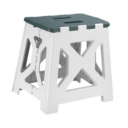 shamjina Folding Step Stool Camp Stool Ultralight Multipurpose Outdoor Foldable Stool Foldable Stool for Bathroom Home Patio Picnic, Large Green