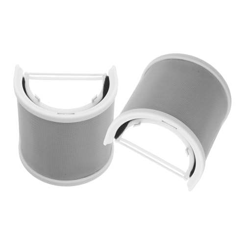 ELAYARD Filtro Anti-Pop Microfono a Forma di U 2 Pezzi Copertura Antivento in Rete Bianca con Spugna Filtro Microfonico per Studio e Podcast Protezione Microfono per Streaming e