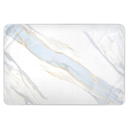 CEBUGI 34” x 52”Washable Underpads Heavy Absorbency Waterproof Incontinence Bed Pads Marble Striped Pee Pads for Adults Kids and Baby