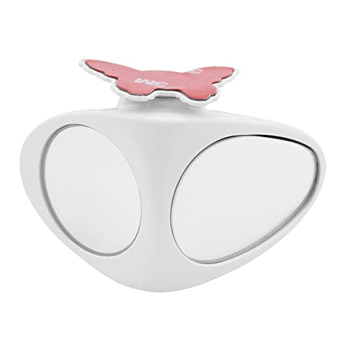 Longyangqk 1 Pieza 360 Grados Giratorio 2 Lados Coche Punto Ciego Espejo Convexo Automibile Exterior Vista Trasera Espejo de estacionamiento Accesorios de Seguridad (Color : White Right) Cover