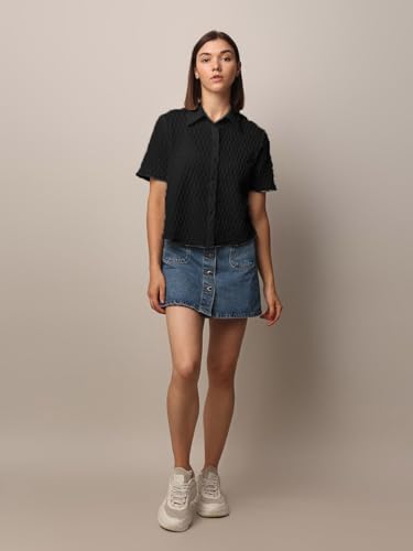 Image of Zilcon Women's Half Sleeve Button Down Women Shirts | Western Tops for Women Stylish | White Shirt for Woman
