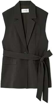 Amazon | [フレイ アイディー] ボックスプリーツジレ FWFJ252053