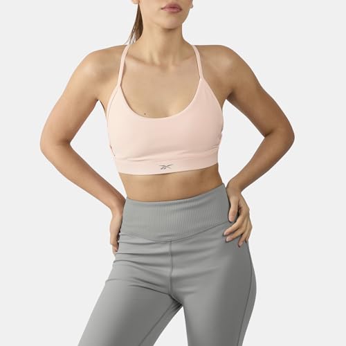 Reebok Lux Strappy Sports Bra Pink