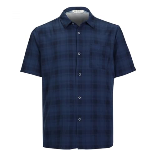 killtec Herren Funktionshemd KOS 98 MN WVN SHRT, dunkelblau, 3XL, 38009-000